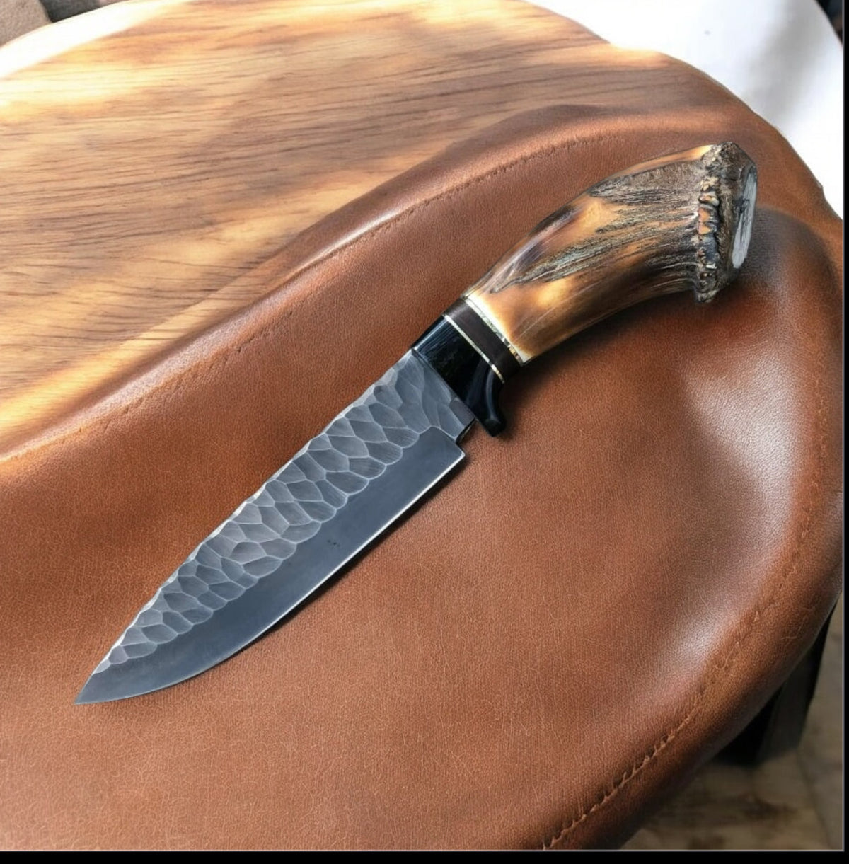 Premium J2 Steel Bowie Knife with Buffalo Horn Handle – 15 Inches