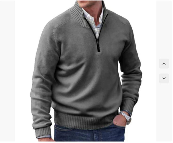 Men's Wool Warm Sweater - European & American Style | Premium Knit Pullover