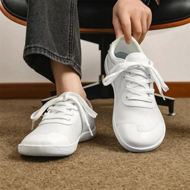 MANDOTOS Breathable Wide Toe Mesh Running Shoes for Men with Lightweight Responsive Sole