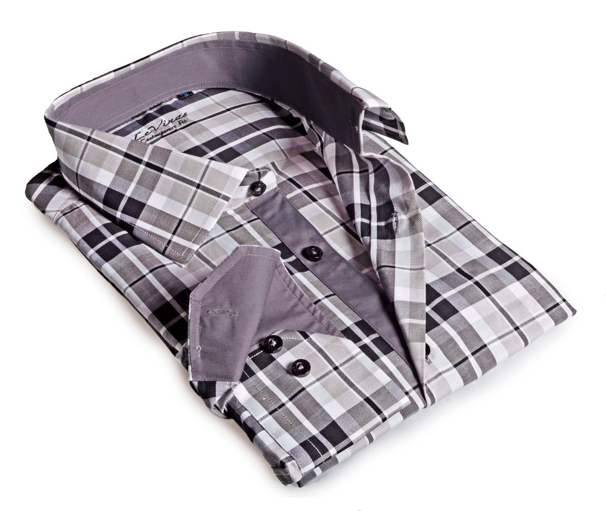 Button-Up Shirt // - Contemporary Fit - contrast trimming - final sale