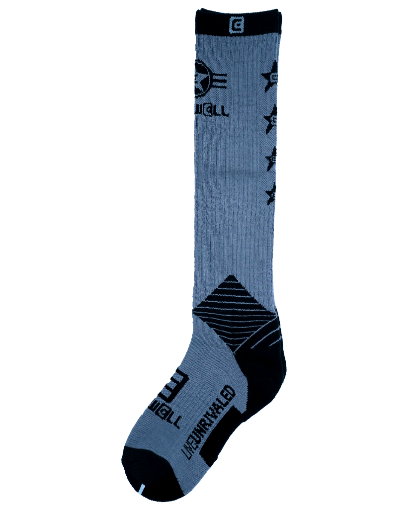 Gray Knee High Socks