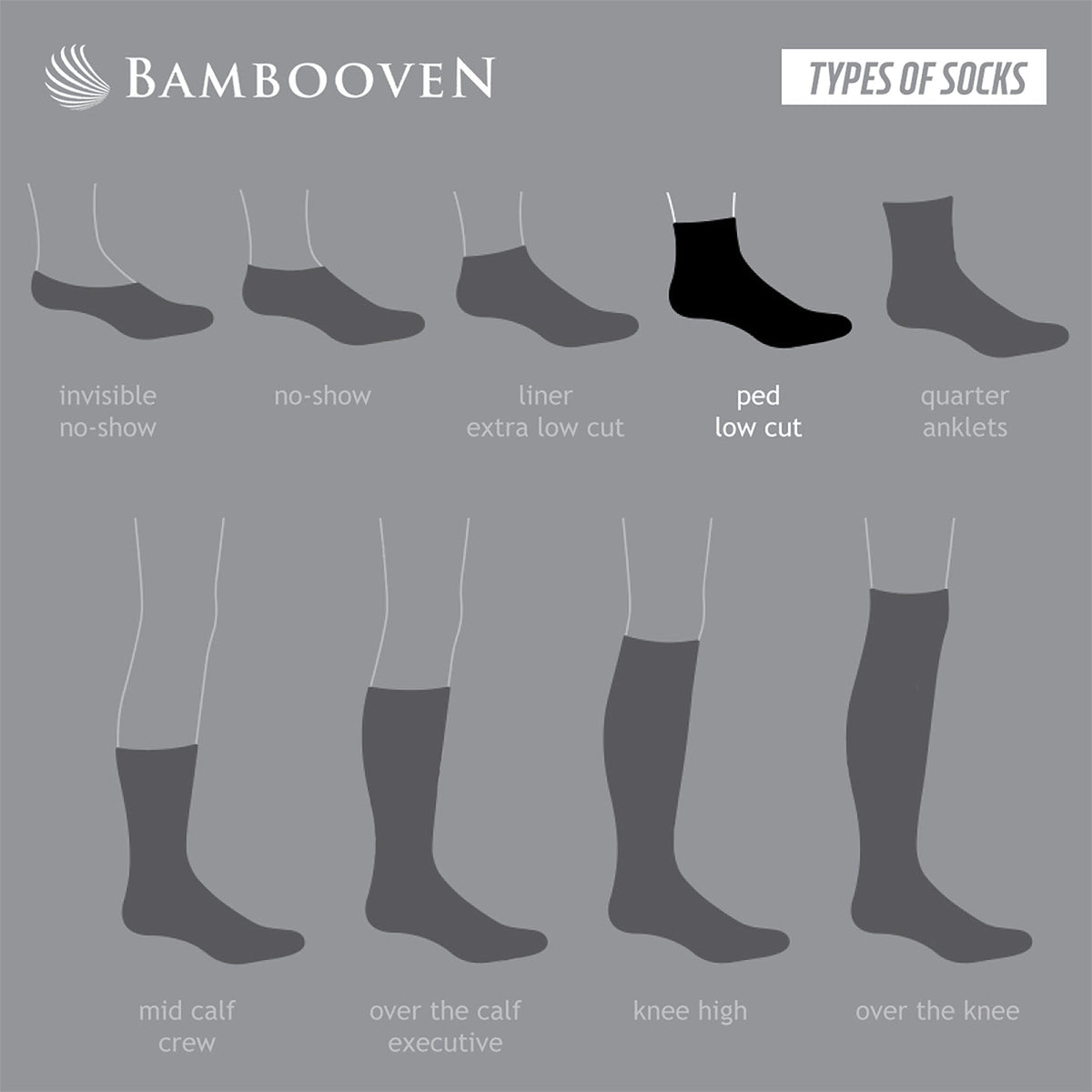 Men's Bamboo Lightweight Dress & Trouser Socks 6-Pack - Breathable Odor-Free