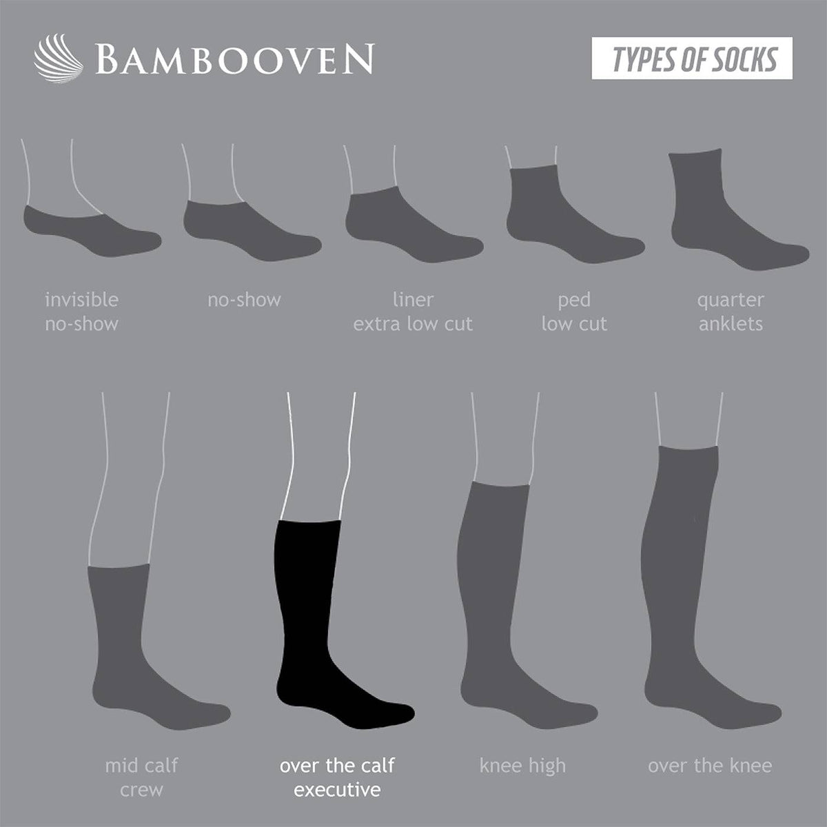 Men's Bamboo Diabetic Dress & Trouser Socks 6-Pack - Non-Binding Circulation Friendly