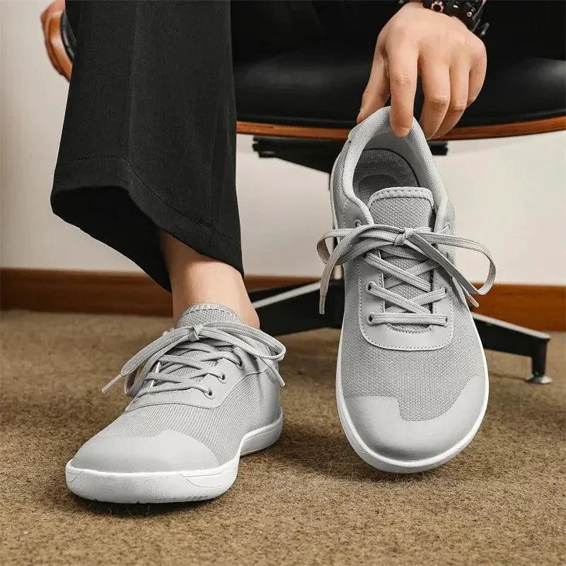 MANDOTOS Breathable Wide Toe Mesh Running Shoes for Men with Lightweight Responsive Sole