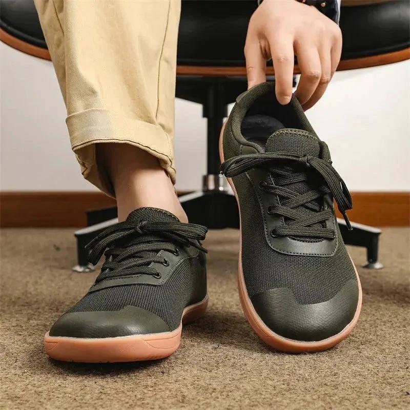 MANDOTOS Breathable Wide Toe Mesh Running Shoes for Men with Lightweight Responsive Sole