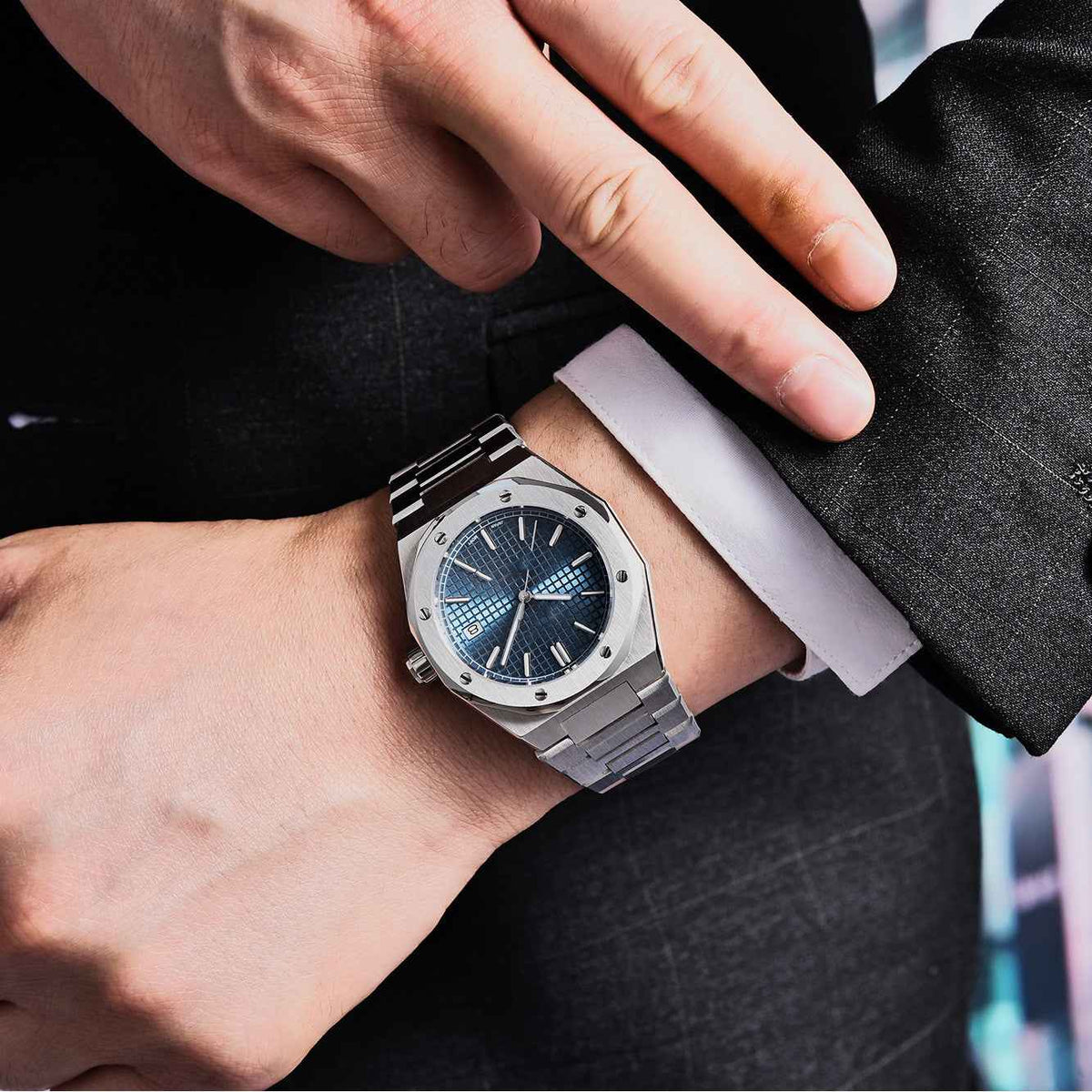 Men's Casual Mechanical Watch - Fashion Business Steel Timepiece for Men