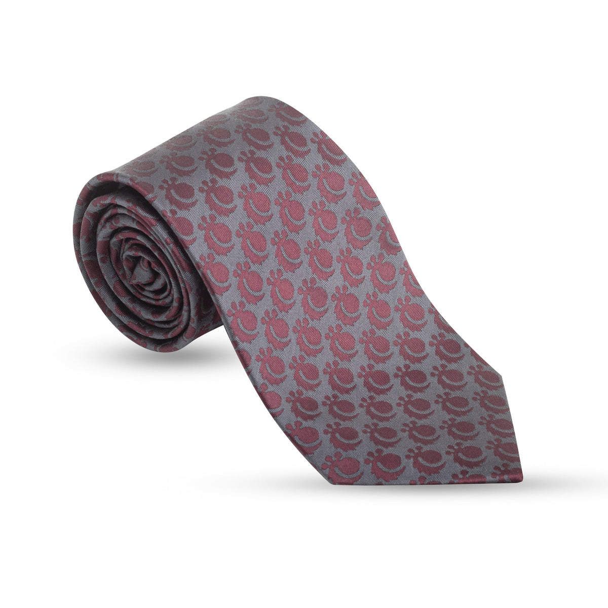 Crimson Elegance Grey & Burgundy