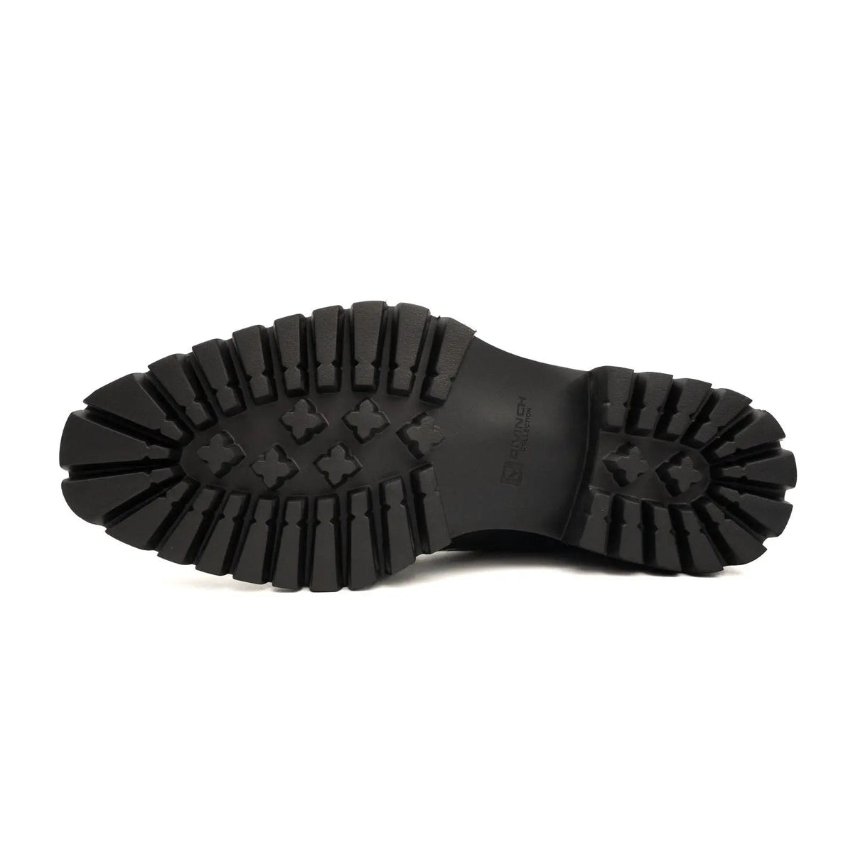 Blue Patent Lug Sole Boot