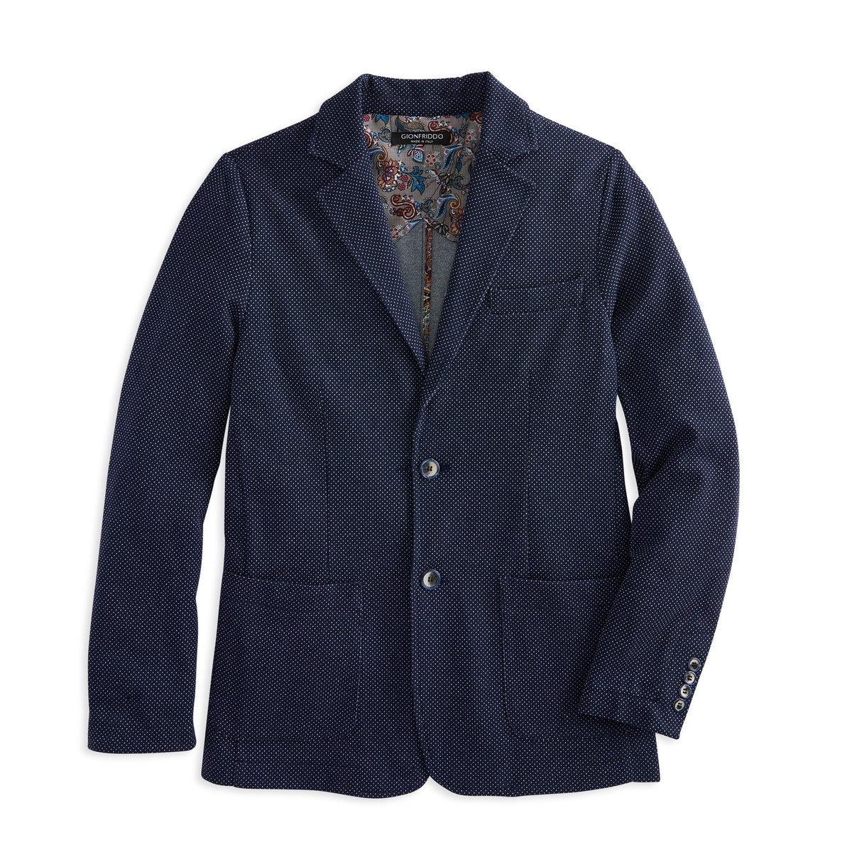 Pin Dot Knit Blazer