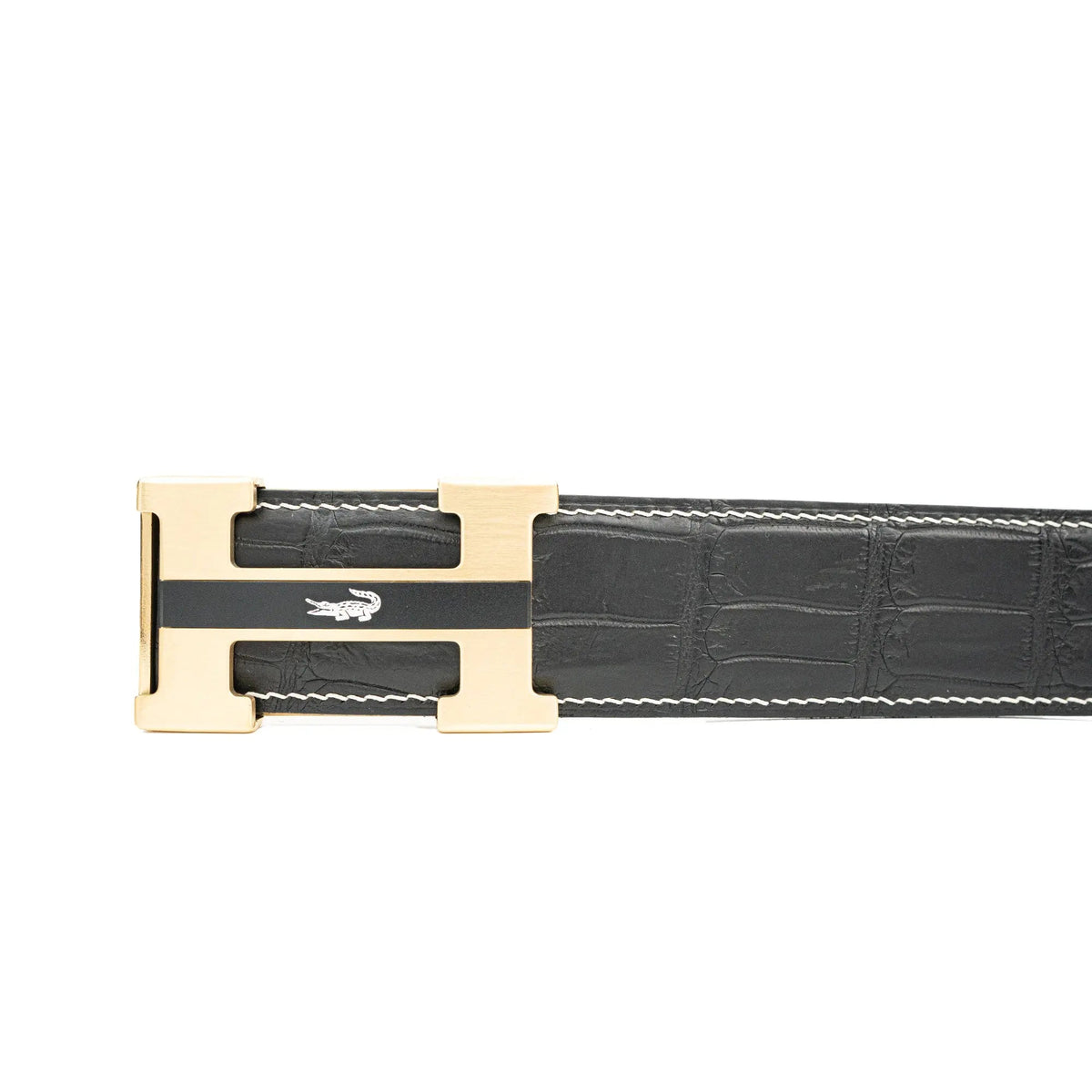 Handcrafted Alligator Leather Belt - Luxury Genuine Alligator Skin | Men's Designer Belt