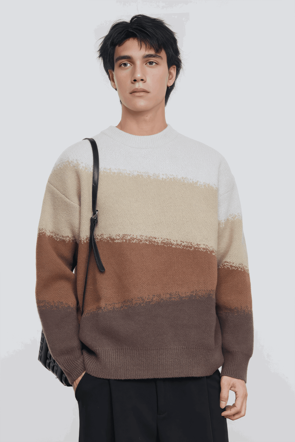 Heavy Knit Colorblock Sweater