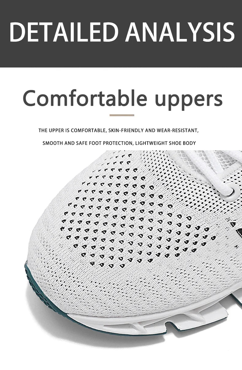 Casual Sneakers Mens Shock-absorb Running Shoes Lightweight Breathable Sports Shoes for Men 2026 New Trendy Gym Trainers for Man