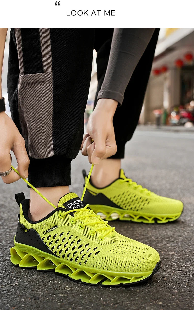 Casual Sneakers Mens Shock-absorb Running Shoes Lightweight Breathable Sports Shoes for Men 2026 New Trendy Gym Trainers for Man