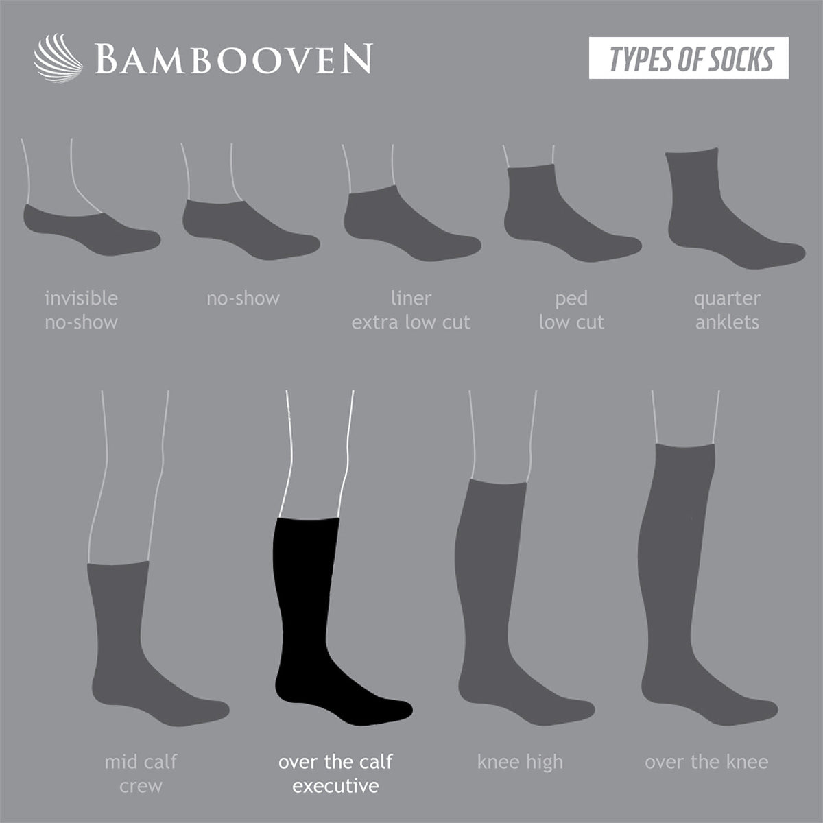 Men's Bamboo Dress & Trouser Socks 6-Pack - Breathable Odor-Free Crew Socks