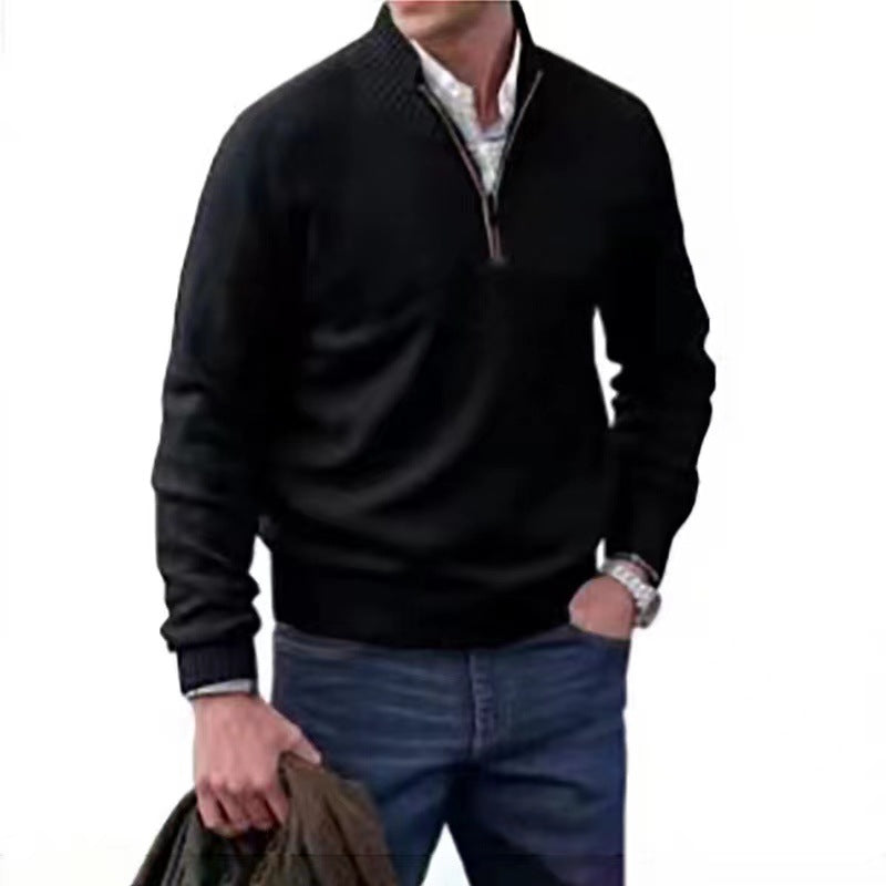 Men's Wool Warm Sweater - European & American Style | Premium Knit Pullover