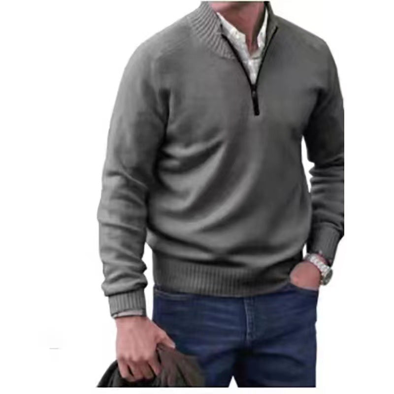 Men's Wool Warm Sweater - European & American Style | Premium Knit Pullover