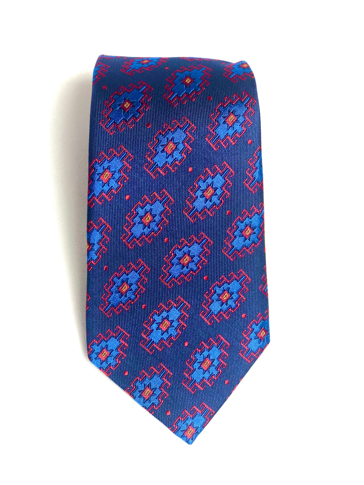 Armenian Rug Silk Necktie - 100% Handmade Silk Woven Tie | Unique Art Design