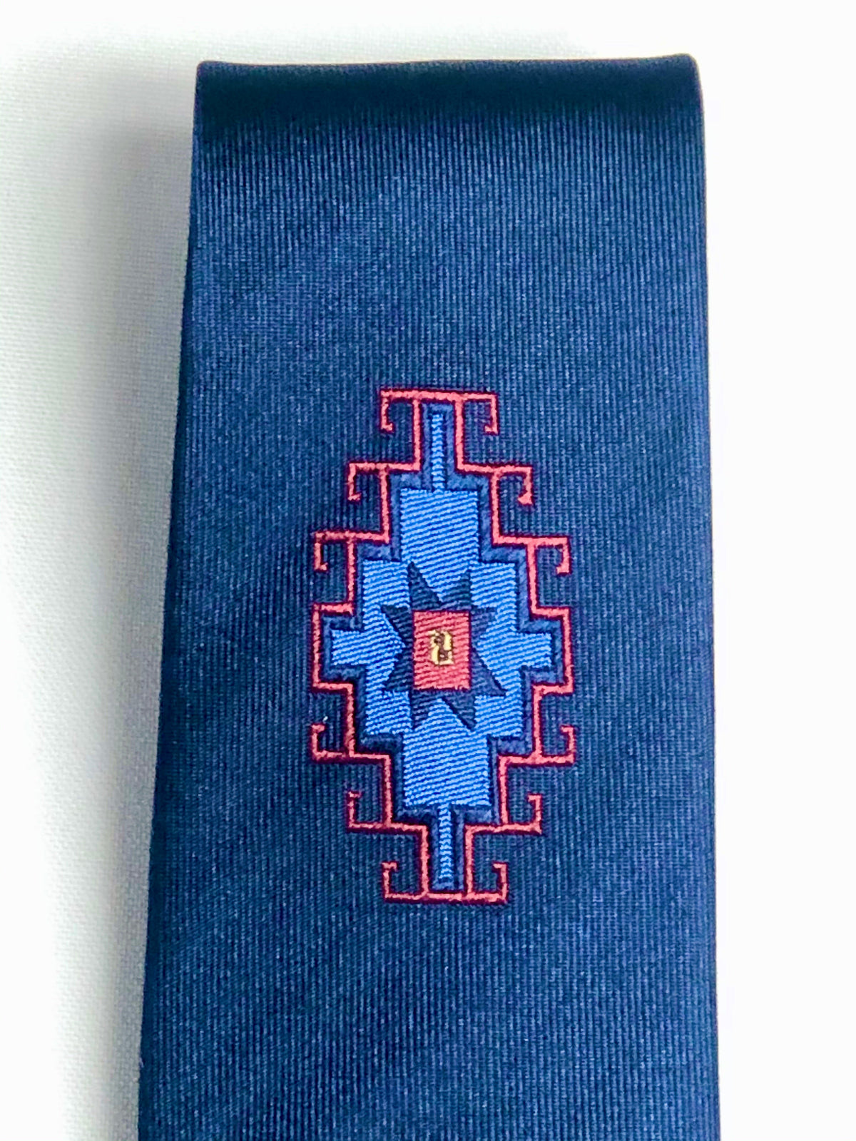 Armenian Rug Underknot Silk Necktie - 100% Handmade Silk Woven Tie | Unique Art Design