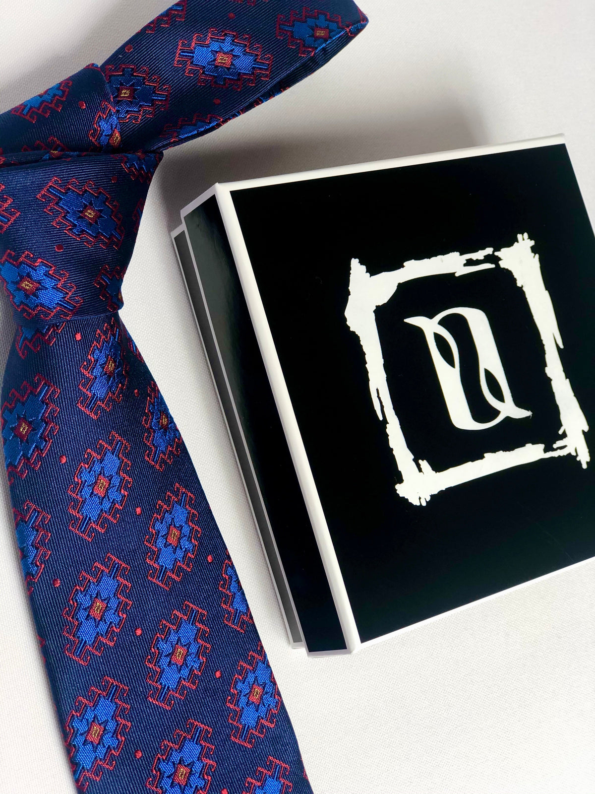 Armenian Rug Silk Necktie - 100% Handmade Silk Woven Tie | Unique Art Design