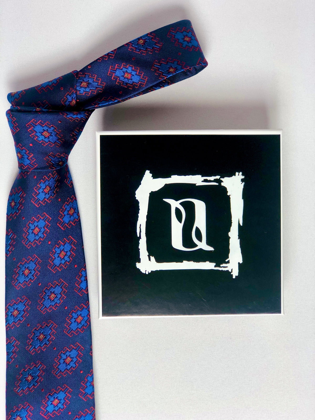 Armenian Rug Silk Necktie - 100% Handmade Silk Woven Tie | Unique Art Design