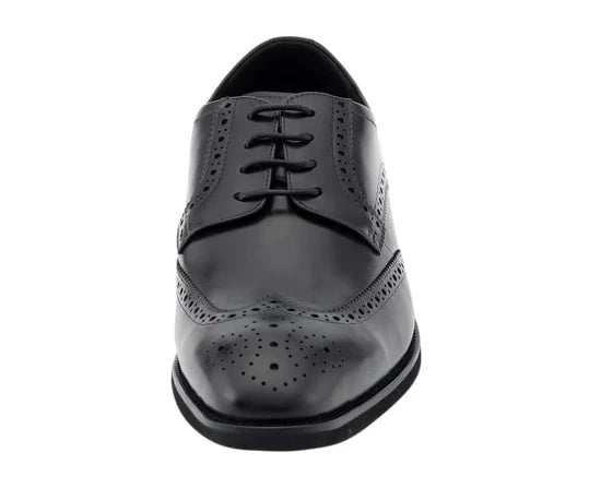 ASHER GREEN -LEATHER WING TIP COMFORTABLE RUBBER SOLE