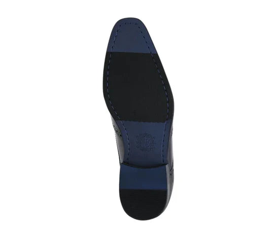 ASHER GREEN -LEATHER WING TIP COMFORTABLE RUBBER SOLE